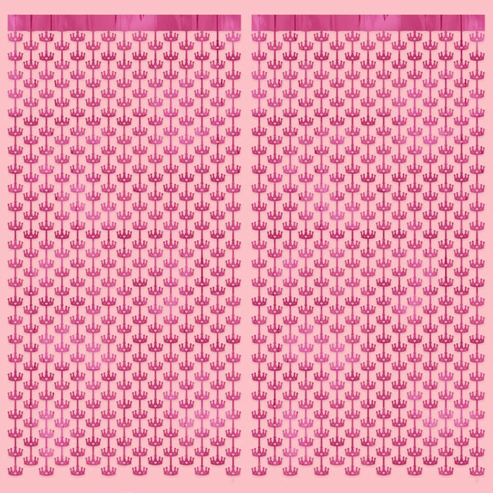 Princess Curtain - pink foil curtain xo, Fetti xo, Fetti Collective Princess Curtain - pink foil curtain Bonjour Fete - Party Supplies