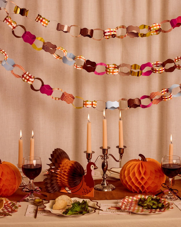 Thanksgiving Paper Chains - autumn paper garland