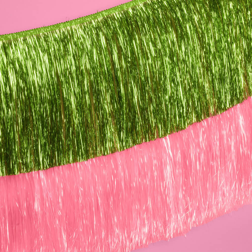Emerald City Pack - pink + green fringe banners xo, Fetti xo, Fetti Collective Emerald City Pack - pink + green fringe banners Bonjour Fete - Party Supplies