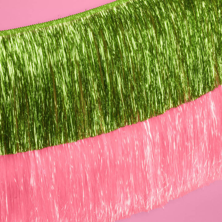 Emerald City Pack - pink + green fringe banners xo, Fetti xo, Fetti Collective Emerald City Pack - pink + green fringe banners Bonjour Fete - Party Supplies