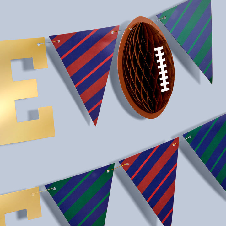Game Time Banner - gold foil banner xo, Fetti xo, Fetti Collective Game Time Banner - gold foil banner Bonjour Fete - Party Supplies
