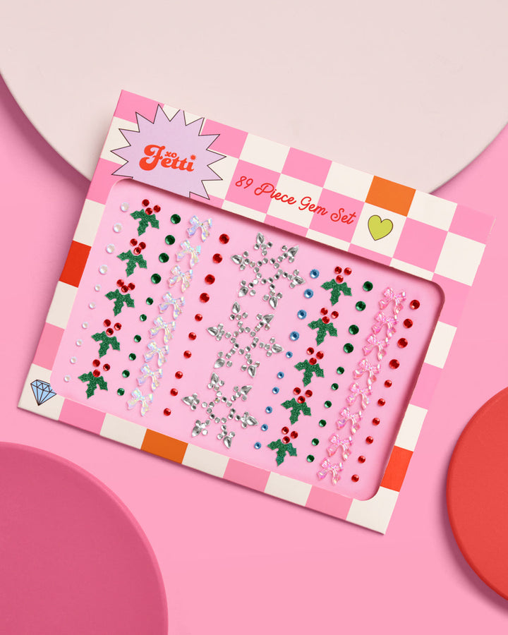 Christmas Face Gems - Snowflake & Mistletoe Set