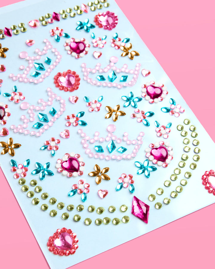 Princess Face Gems - Crown & Heart Set