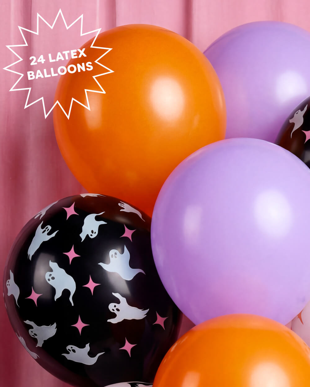 Halloween Balloons with Bats and Ghosts