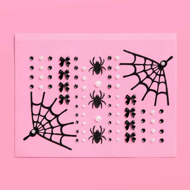 Romantic Horror Gem Set - 79 adhesive face gems xo, Fetti xo, Fetti Collective Romantic Horror Gem Set - 79 adhesive face gems Bonjour Fete - Party Supplies