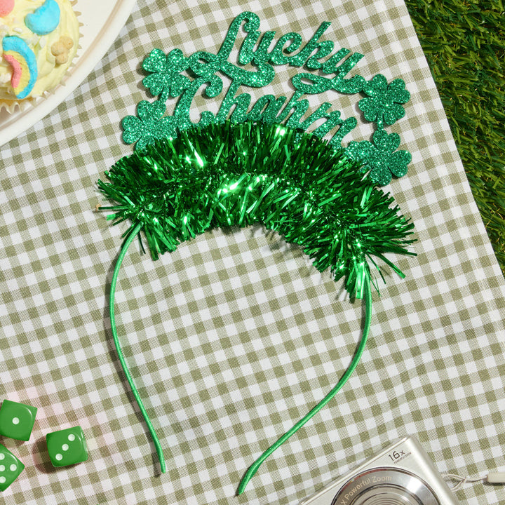 LUCKY CHARM SHAMROCK HEADBAND xo, Fetti xo, Fetti Collective LUCKY CHARM SHAMROCK HEADBAND Bonjour Fete - Party Supplies