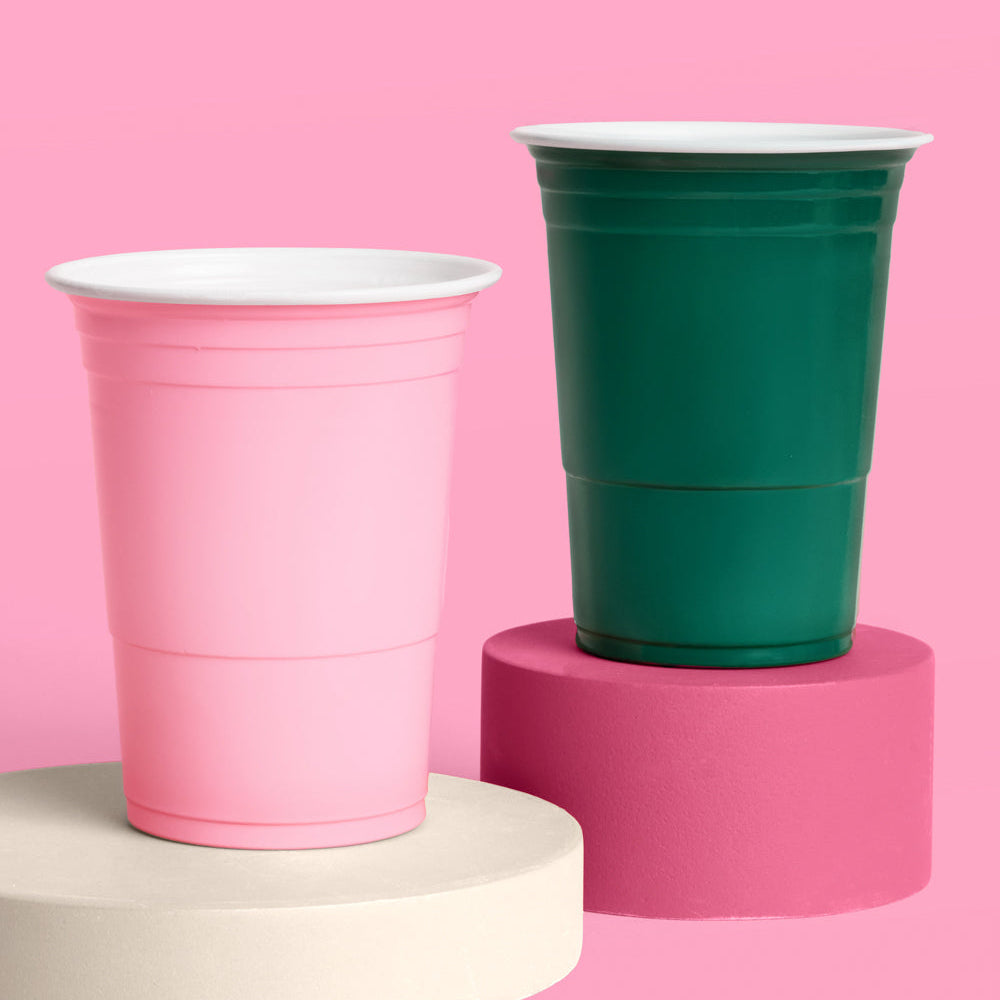 Camp Bride Cups - 50 matte 16 oz cups xo, Fetti cups Camp Bride Cups - 50 matte 16 oz cups Bonjour Fete - Party Supplies