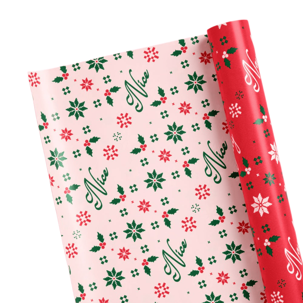 Naughty or Nice? Wrapping Paper - double sided paper roll