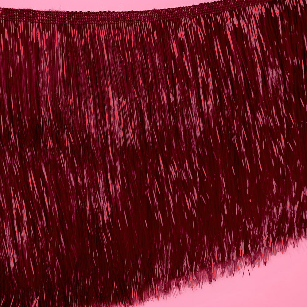 Merlot Fringe - maroon fringe banner xo, Fetti Banners Merlot Fringe - maroon fringe banner Bonjour Fete - Party Supplies