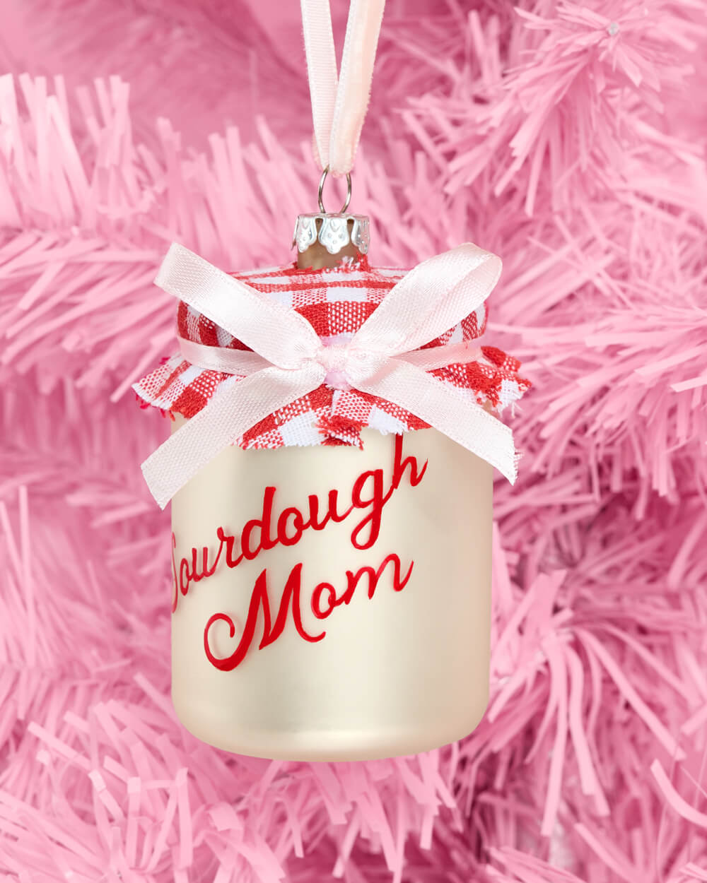 Sourdough Mom Glass Jar Ornament
