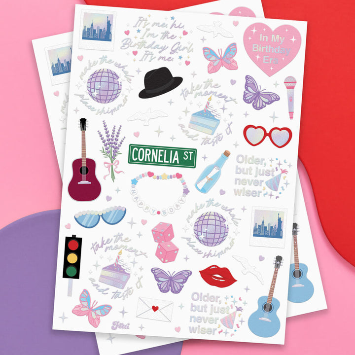 Birthday Era Tats - 50 temporary tattoos xo, Fetti xo, Fetti Collective Birthday Era Tats - 50 temporary tattoos Bonjour Fete - Party Supplies