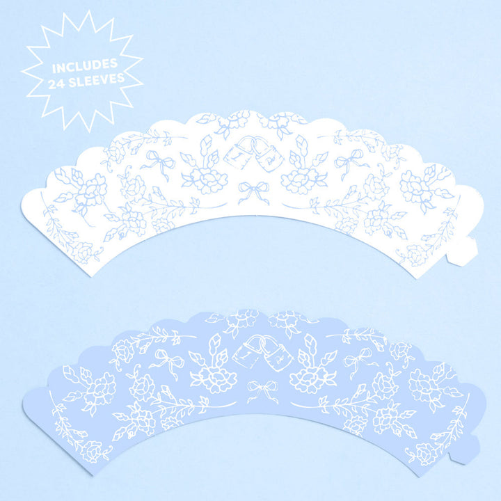 Happily Ever After Toppers - 24 wrappers + toppers xo, Fetti xo, Fetti Collective Happily Ever After Toppers - 24 wrappers + toppers Bonjour Fete - Party Supplies
