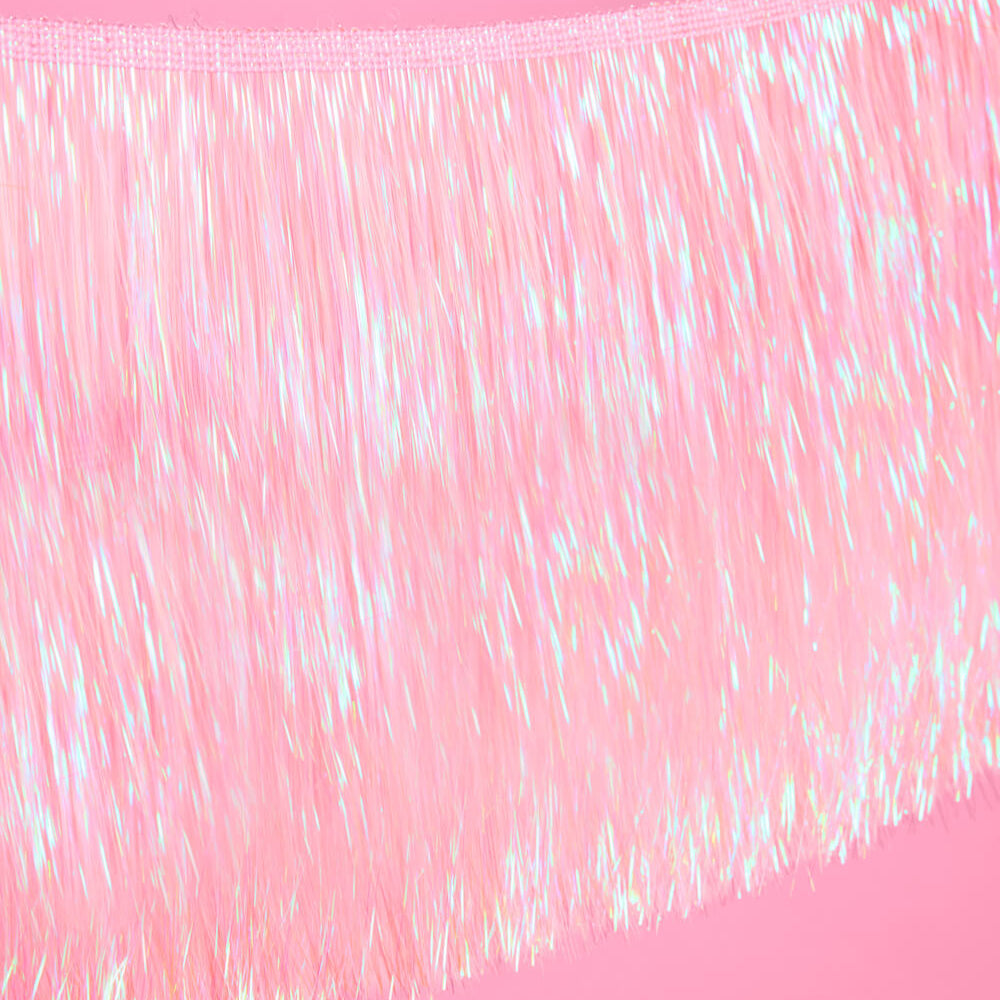 Pretty in Pink Fringe - light pink fringe banner xo, Fetti xo, Fetti Collective Pretty in Pink Fringe - light pink fringe banner Bonjour Fete - Party Supplies