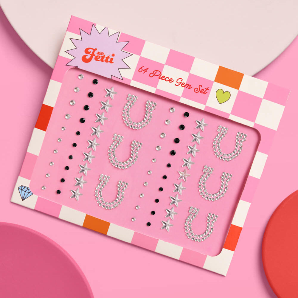 COWBOY ADHESIVE FACE GEMS xo, Fetti Kid's Accessories & Costumes COWBOY ADHESIVE FACE GEMS Bonjour Fete - Party Supplies