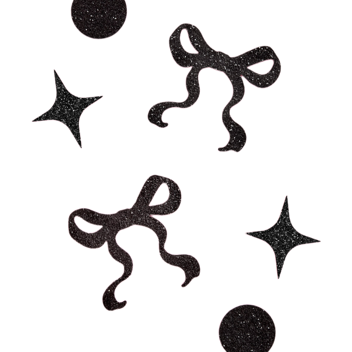 BLACK BOW CONFETTI xo, Fetti xo, Fetti Collective BLACK BOW CONFETTI Bonjour Fete - Party Supplies