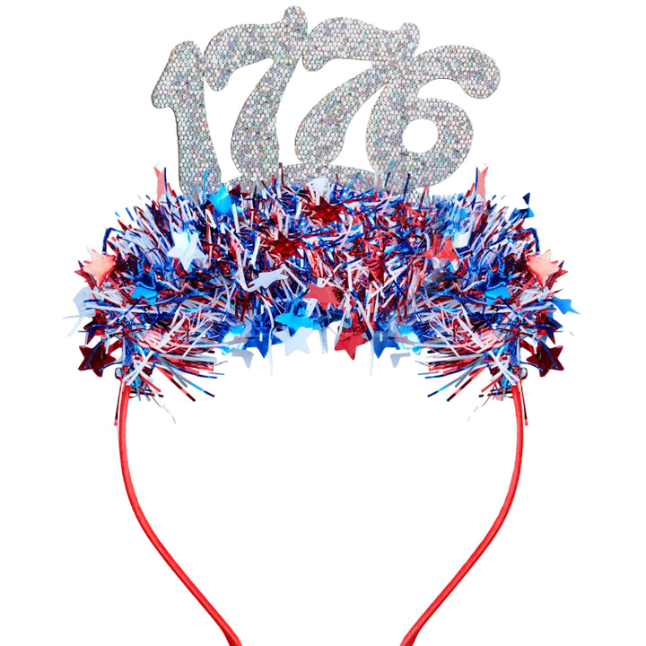 America 250 Headband - patriotic tinsel headband xo, Fetti party headband America 250 Headband - patriotic tinsel headband Bonjour Fete - Party Supplies
