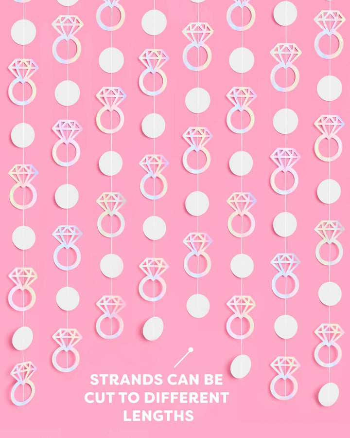 Engaged Era Garland - iridescent foil backdrop