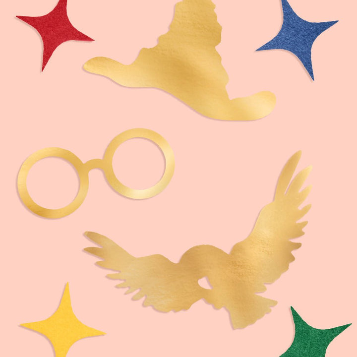 Wizard Confetti - 200 pc foil confetti xo, Fetti confetti Wizard Confetti - 200 pc foil confetti Bonjour Fete - Party Supplies