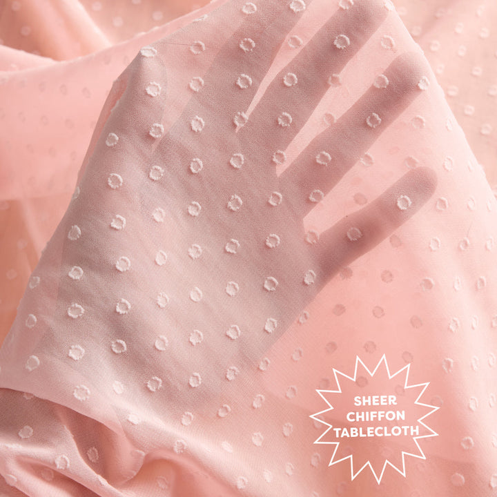 Tea Party Tablecloth - sheer polka dot tablecloth - Bonjour Fête 