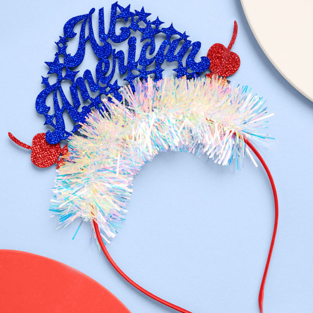All American Headband - patriotic hair accessory xo, Fetti party headband All American Headband - patriotic hair accessory Bonjour Fete - Party Supplies