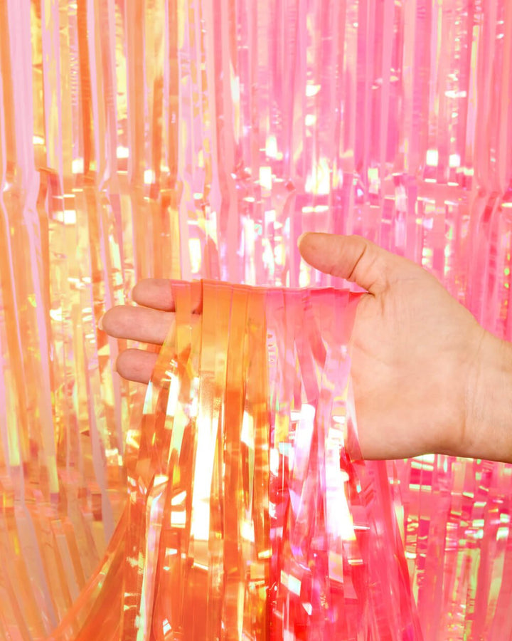 Sunset Curtain Pack - pink + orange foil curtains