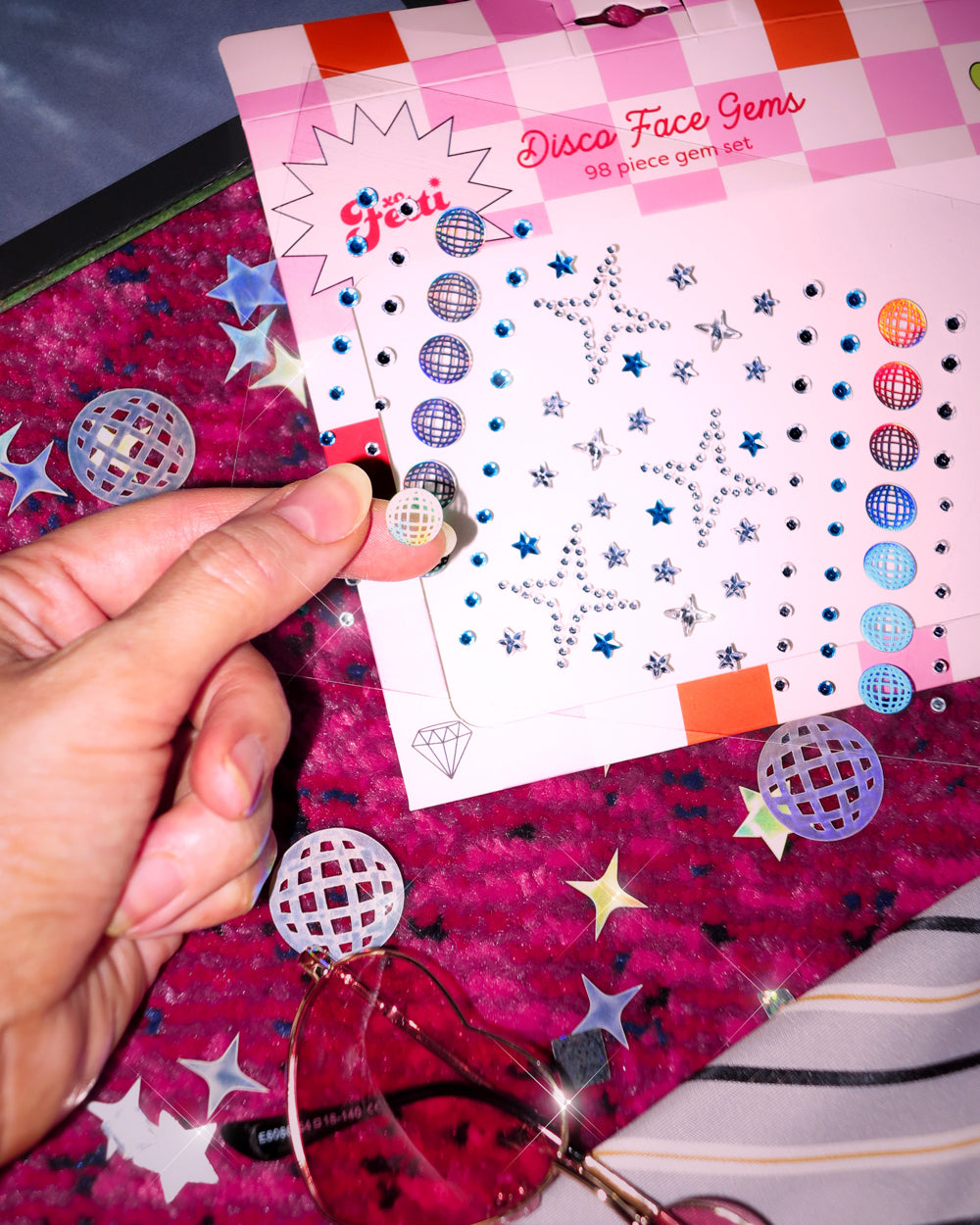 Disco Face Gems - Rhinestone Gem Set