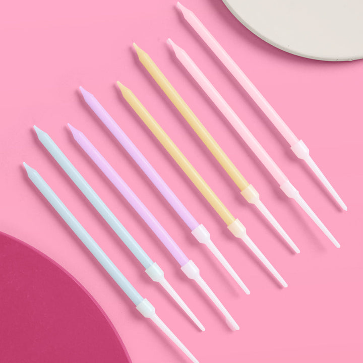 Pastel Skinny Birthday Candles