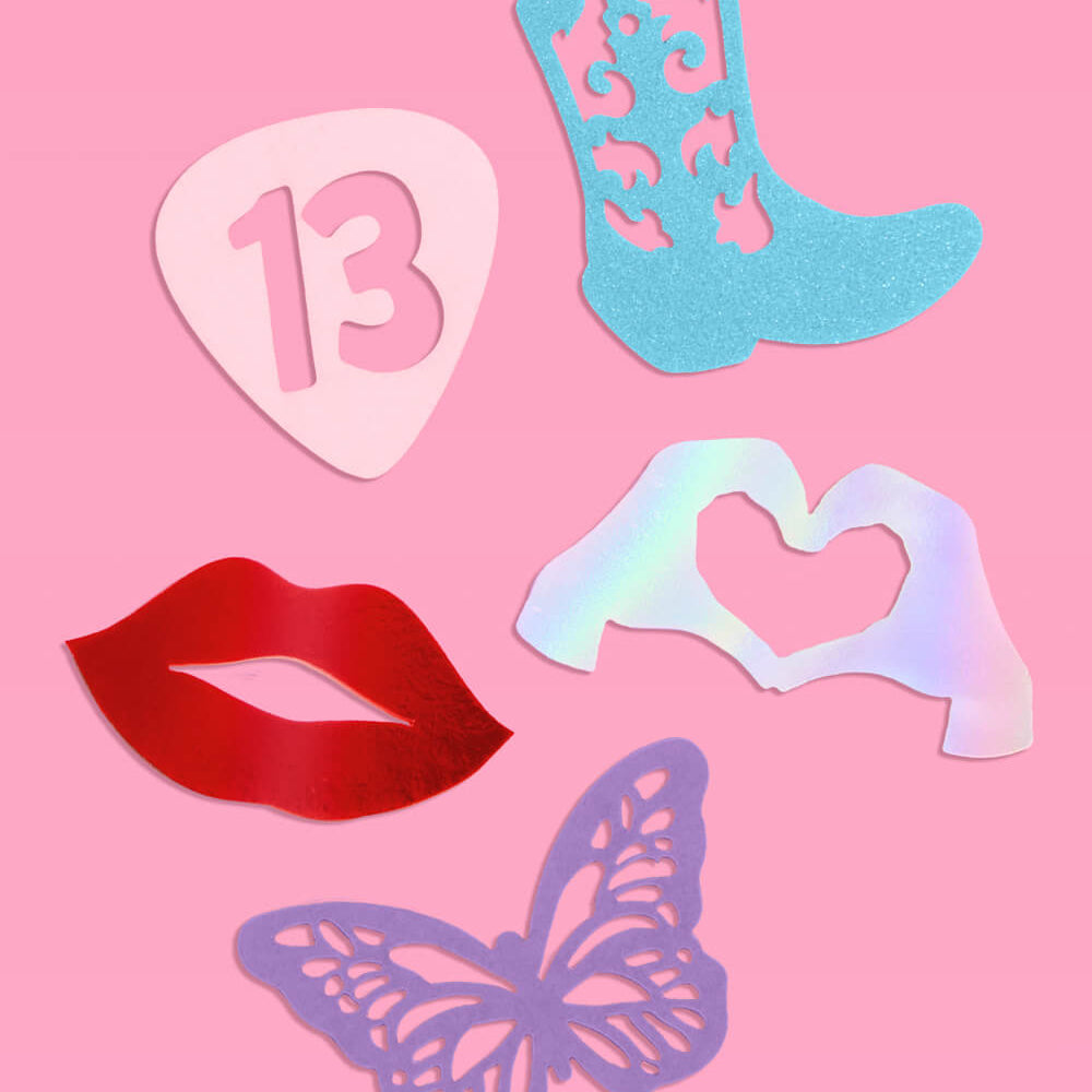 Eras Confetti - 200 pc foil confetti xo, Fetti xo, Fetti Collective Eras Confetti - 200 pc foil confetti Bonjour Fete - Party Supplies