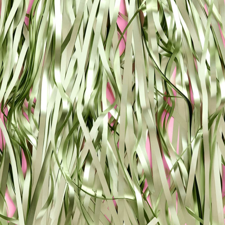 Martini Green Curtain - sage green foil curtain xo, Fetti foil curtain Martini Green Curtain - sage green foil curtain Bonjour Fete - Party Supplies