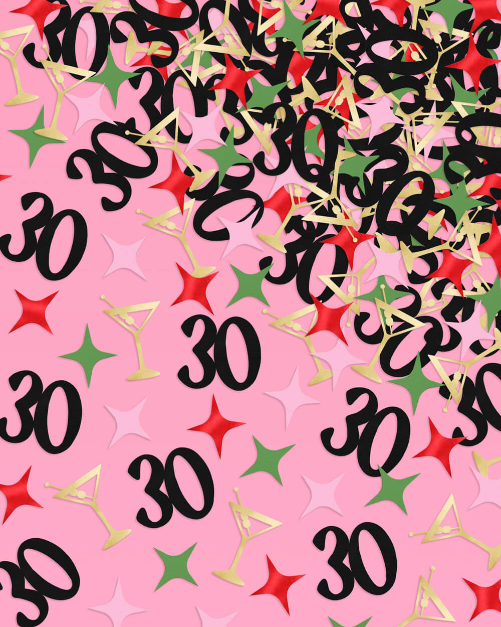 30th Bday Bundle - tats, straw + confetti