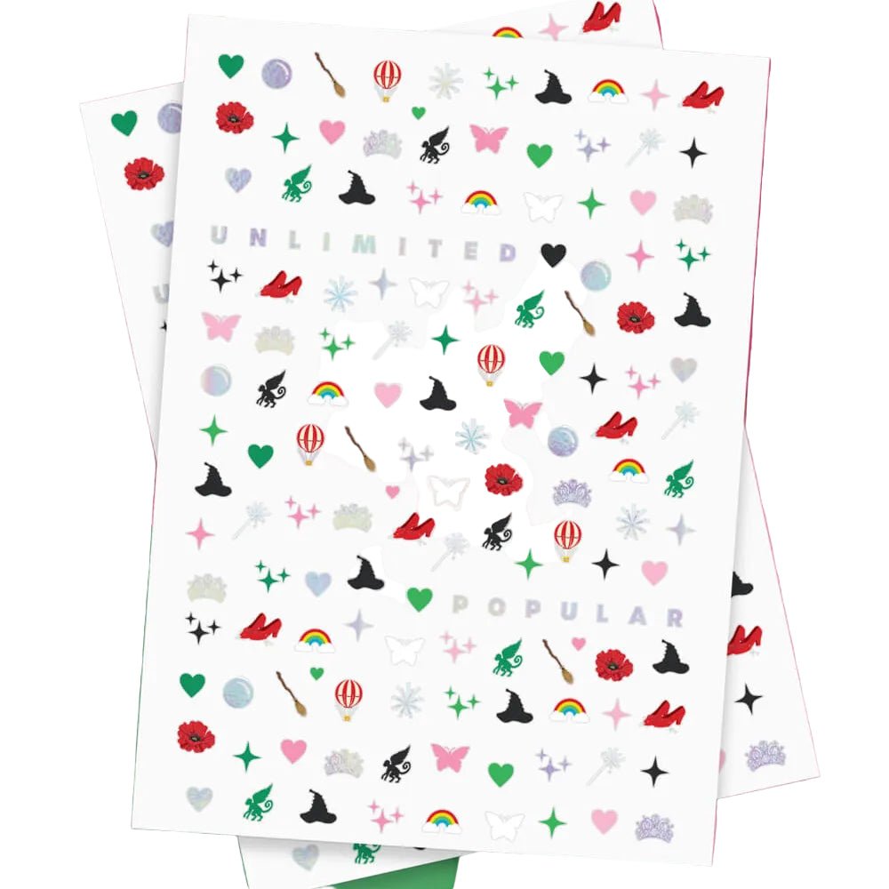 Emerald City Nail Stickers - 604 adhesive nail stickers xo, Fetti xo, Fetti Collective Emerald City Nail Stickers - 604 adhesive nail stickers Bonjour Fete - Party Supplies