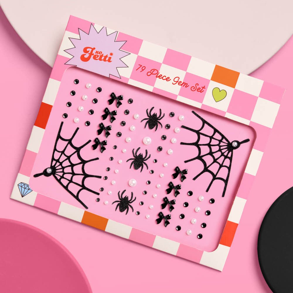 Romantic Horror Gem Set - 79 adhesive face gems xo, Fetti xo, Fetti Collective Romantic Horror Gem Set - 79 adhesive face gems Bonjour Fete - Party Supplies