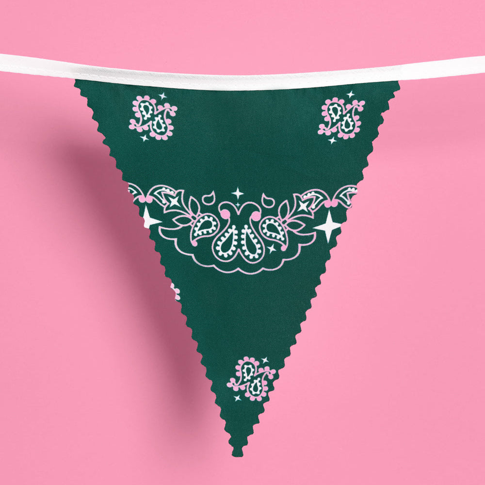 Camp Bunting Banner - gingham garland xo, Fetti Banners Camp Bunting Banner - gingham garland Bonjour Fete - Party Supplies