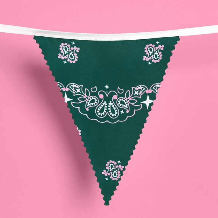 Camp Bunting Banner - gingham garland xo, Fetti Banners Camp Bunting Banner - gingham garland Bonjour Fete - Party Supplies