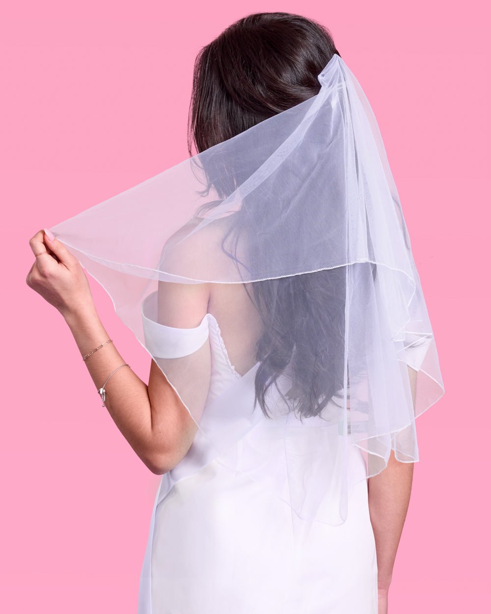 Bride to be veil and sash sold together as the Love in Luxe kit