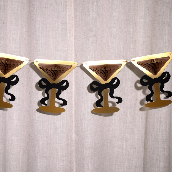 Espresso Martini Banner - 3D paper banner xo, Fetti Banners Espresso Martini Banner - 3D paper banner Bonjour Fete - Party Supplies