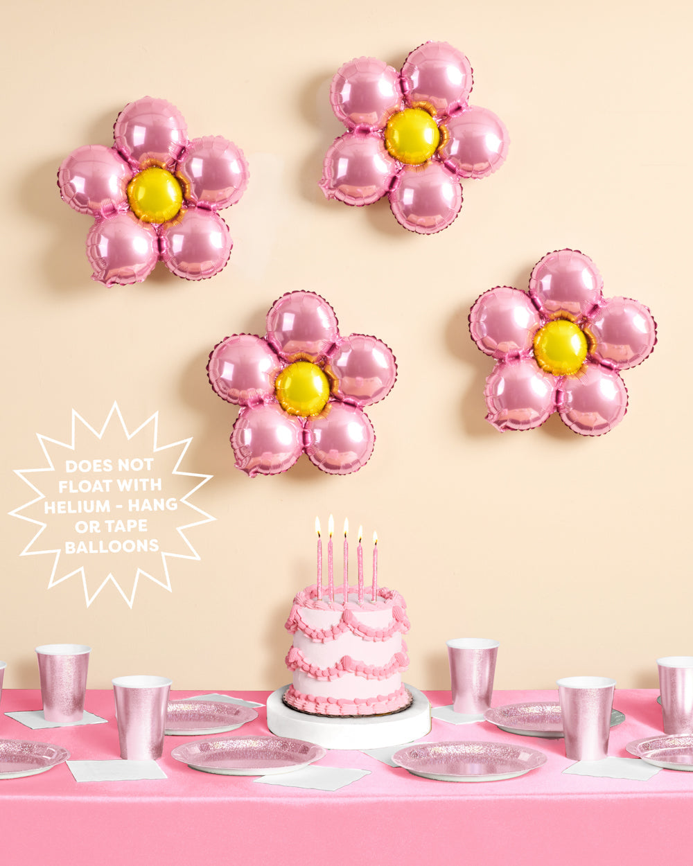 Flower foil balloons detail