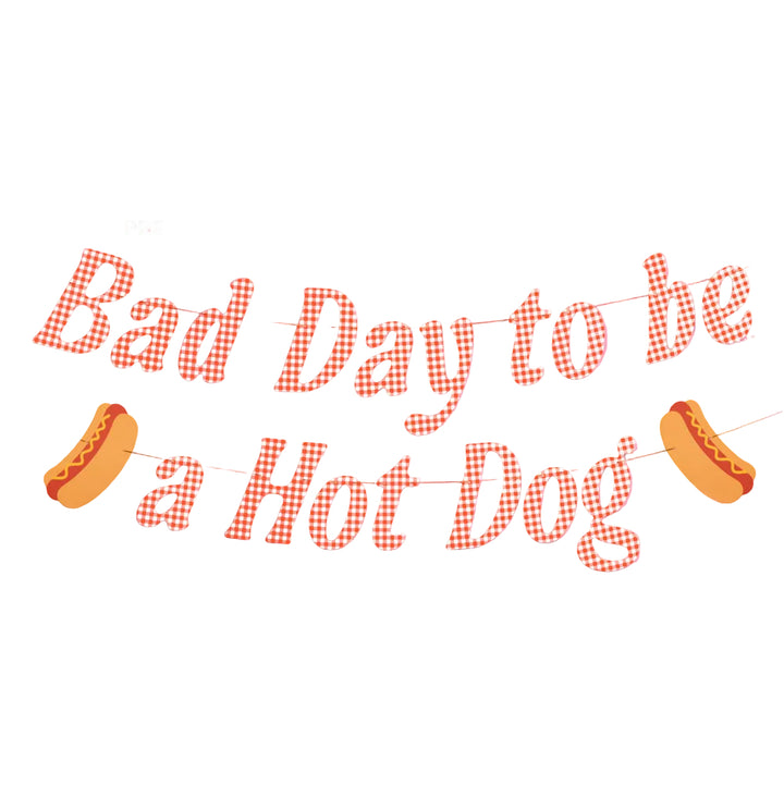 Hot Dog Banner - printed paper banner xo, Fetti Banners Hot Dog Banner - printed paper banner Bonjour Fete - Party Supplies