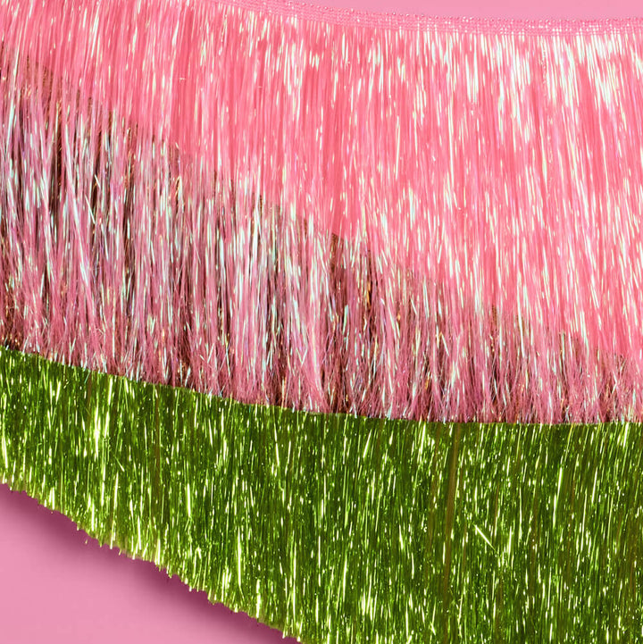 Emerald City Pack - pink + green fringe banners xo, Fetti xo, Fetti Collective Emerald City Pack - pink + green fringe banners Bonjour Fete - Party Supplies