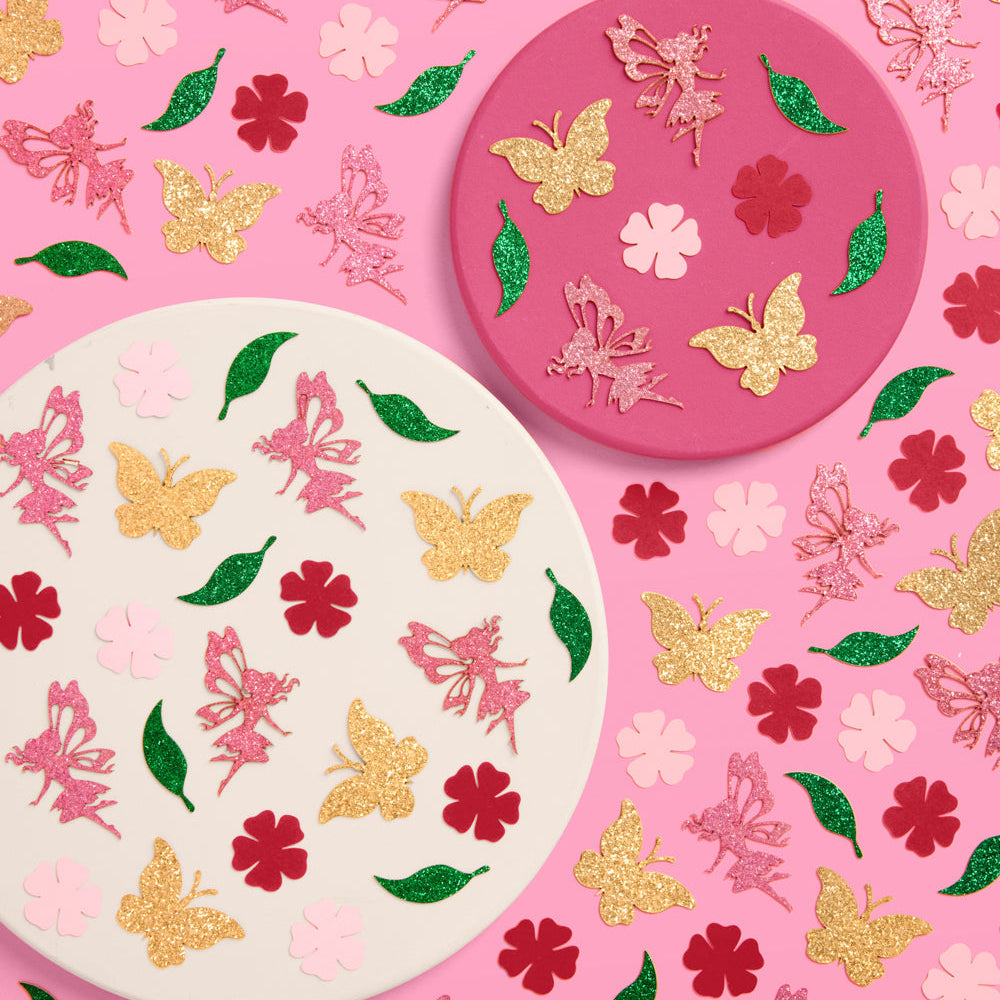 Garden Fairy Confetti - 200 pc mix xo, Fetti confetti Garden Fairy Confetti - 200 pc mix Bonjour Fete - Party Supplies
