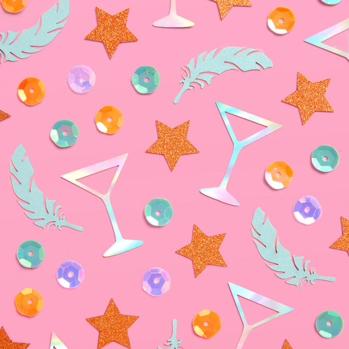 Showgirl Confetti - 105 pc confetti xo, Fetti xo, Fetti Collective Showgirl Confetti - 105 pc confetti Bonjour Fete - Party Supplies