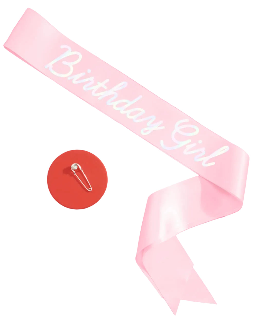 SHIMMER BIRTHDAY GIRL SASH xo, Fetti sash SHIMMER BIRTHDAY GIRL SASH Bonjour Fete - Party Supplies