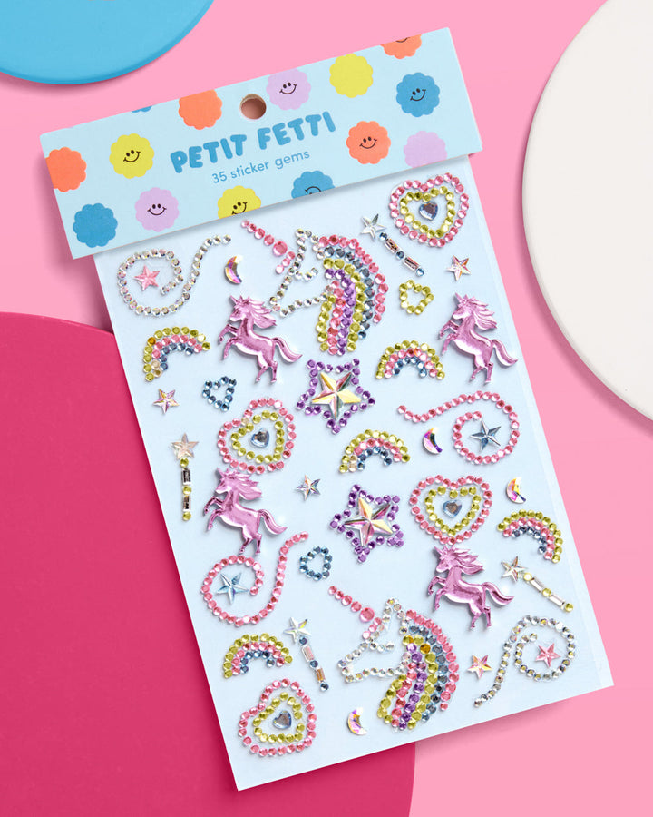 Unicorn Face Gems - Rainbow Gem Set