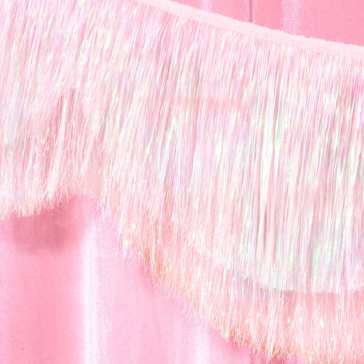 Iridescent Scallop Fringe - layered tinsel banner xo, Fetti Banners Iridescent Scallop Fringe - layered tinsel banner Bonjour Fete - Party Supplies