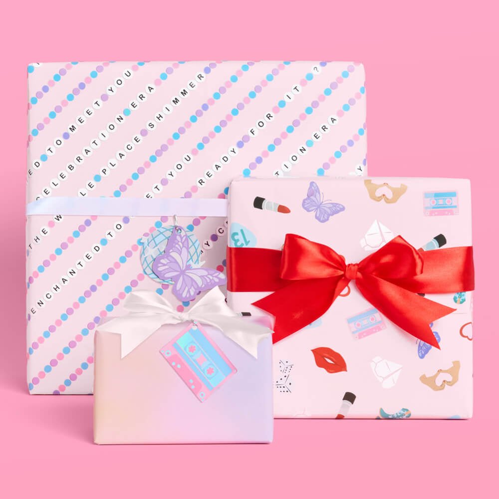 Gifting Era Wrapping Paper - 12 sheets + 16 tags xo, Fetti xo, Fetti Collective Gifting Era Wrapping Paper - 12 sheets + 16 tags Bonjour Fete - Party Supplies