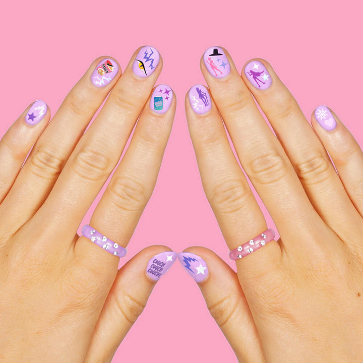 Kpop Nail Stickers - 4 sheet set - Bonjour Fête 