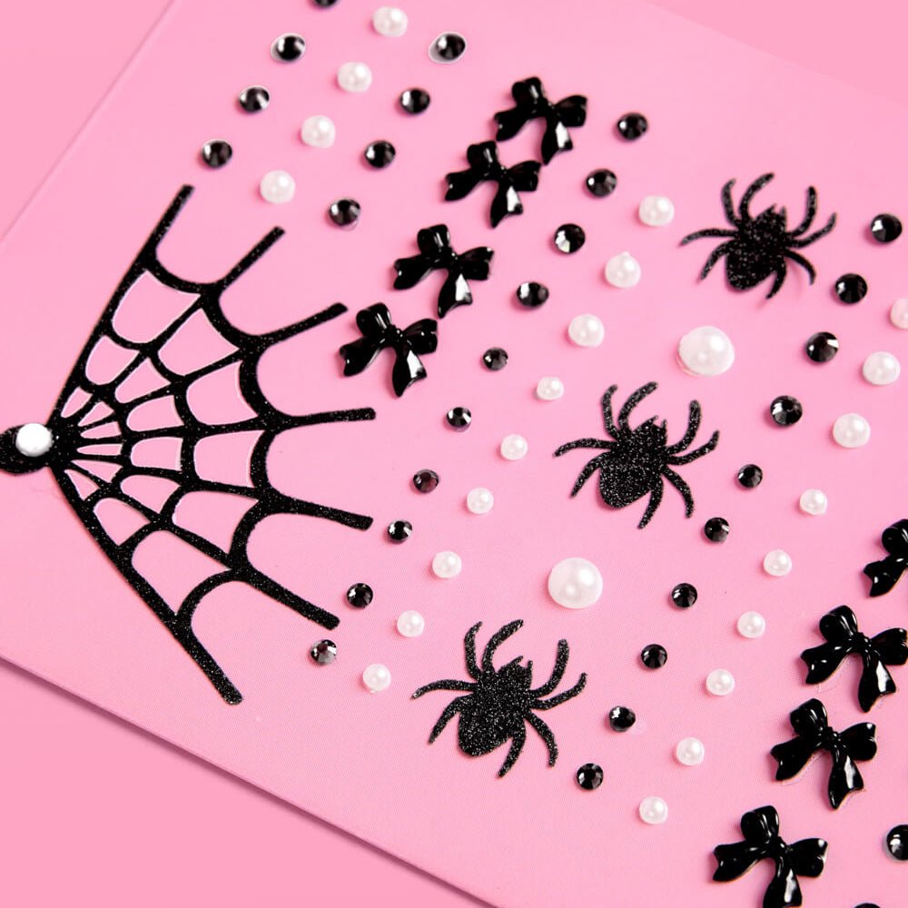 Romantic Horror Gem Set - 79 adhesive face gems xo, Fetti xo, Fetti Collective Romantic Horror Gem Set - 79 adhesive face gems Bonjour Fete - Party Supplies