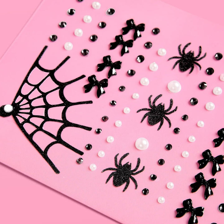 Romantic Horror Gem Set - 79 adhesive face gems xo, Fetti xo, Fetti Collective Romantic Horror Gem Set - 79 adhesive face gems Bonjour Fete - Party Supplies