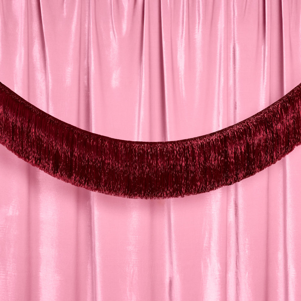 Merlot Fringe - maroon fringe banner xo, Fetti Banners Merlot Fringe - maroon fringe banner Bonjour Fete - Party Supplies