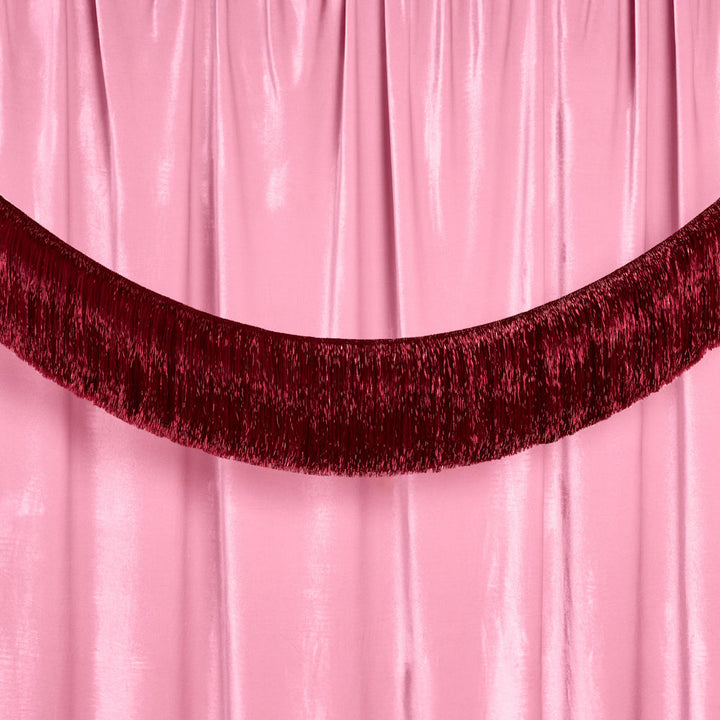 Merlot Fringe - maroon fringe banner xo, Fetti Banners Merlot Fringe - maroon fringe banner Bonjour Fete - Party Supplies